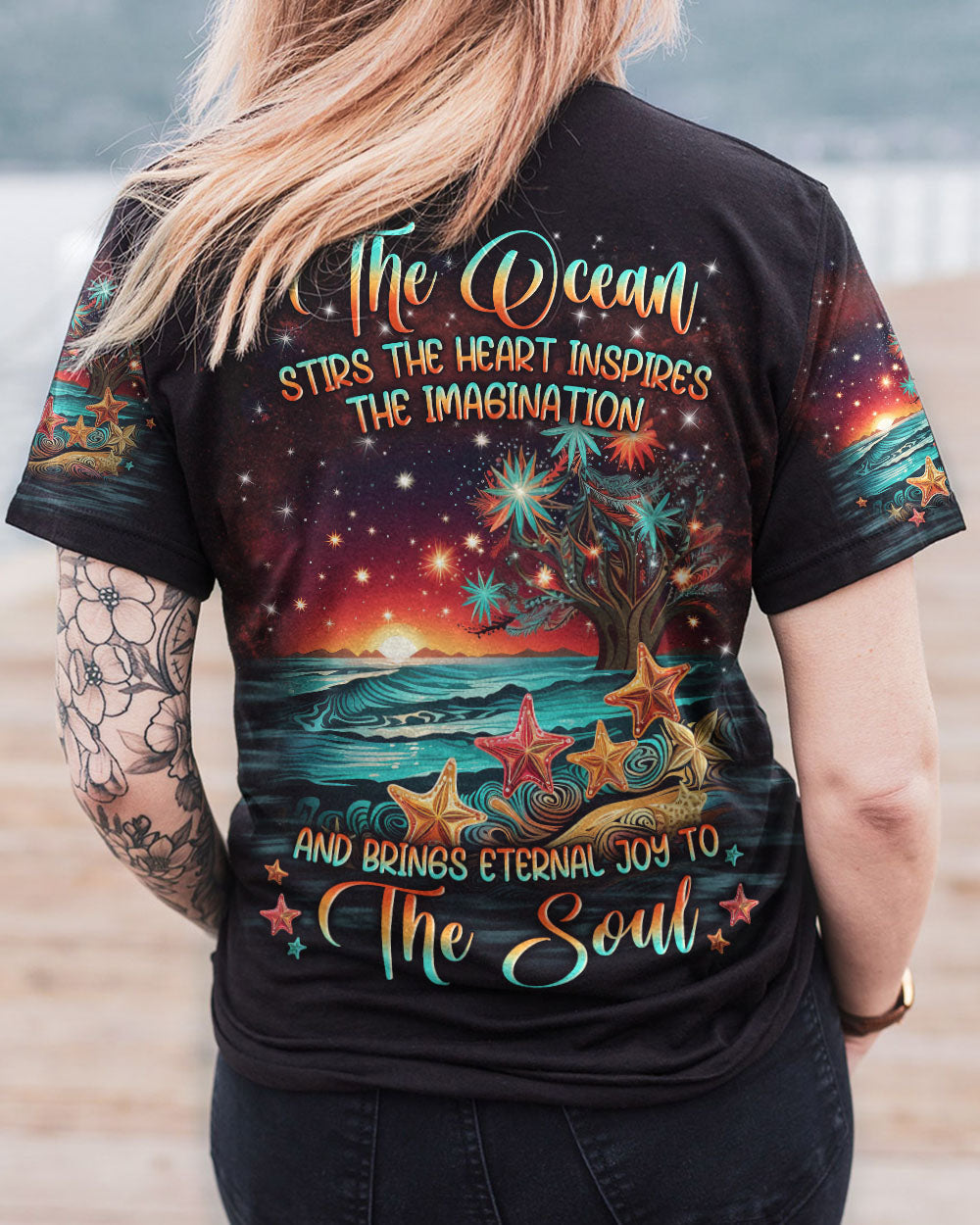BLISSCORNERS THE OCEAN STIRS THE HEART ALL OVER PRINT