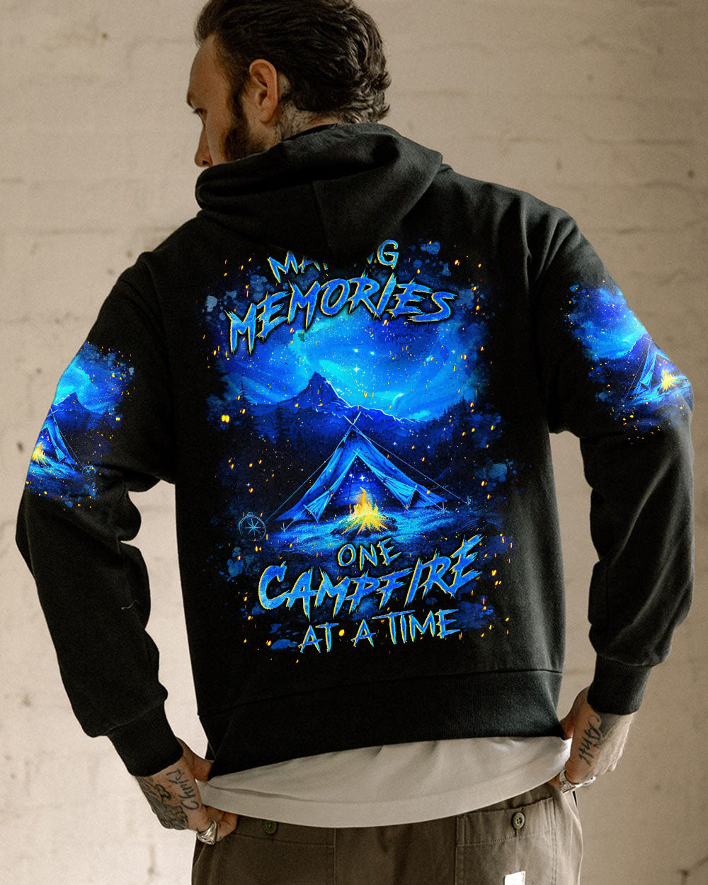 BLISSCORNERS MAKING MEMORIES ONE CAMPFIRE AT A TIME ALL OVER PRINT