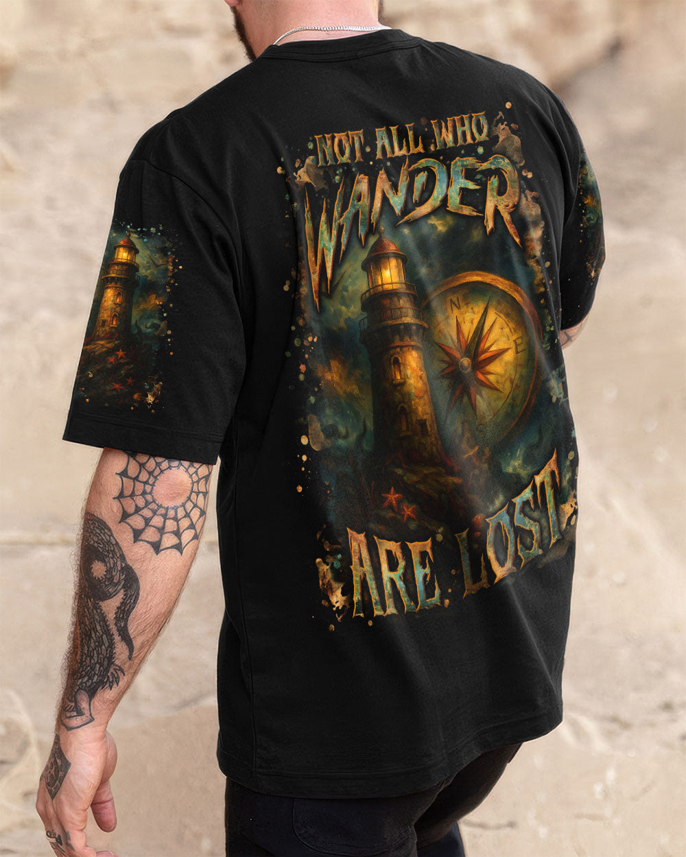 BLISSCORNERS NOT ALL WHO WANDER ARE LOST ALL OVER PRINT