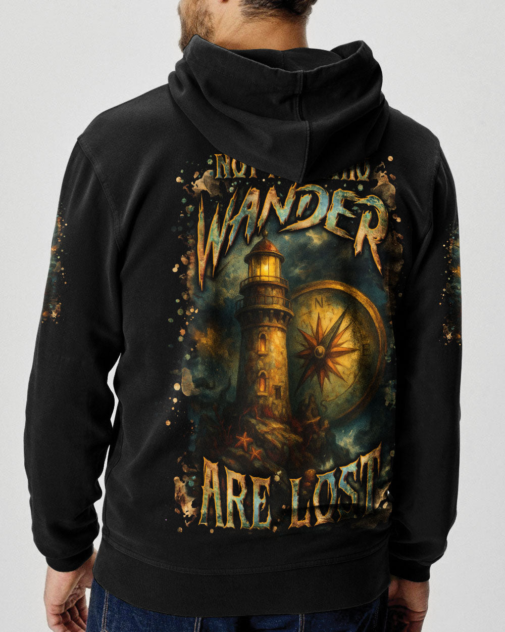 BLISSCORNERS NOT ALL WHO WANDER ARE LOST ALL OVER PRINT