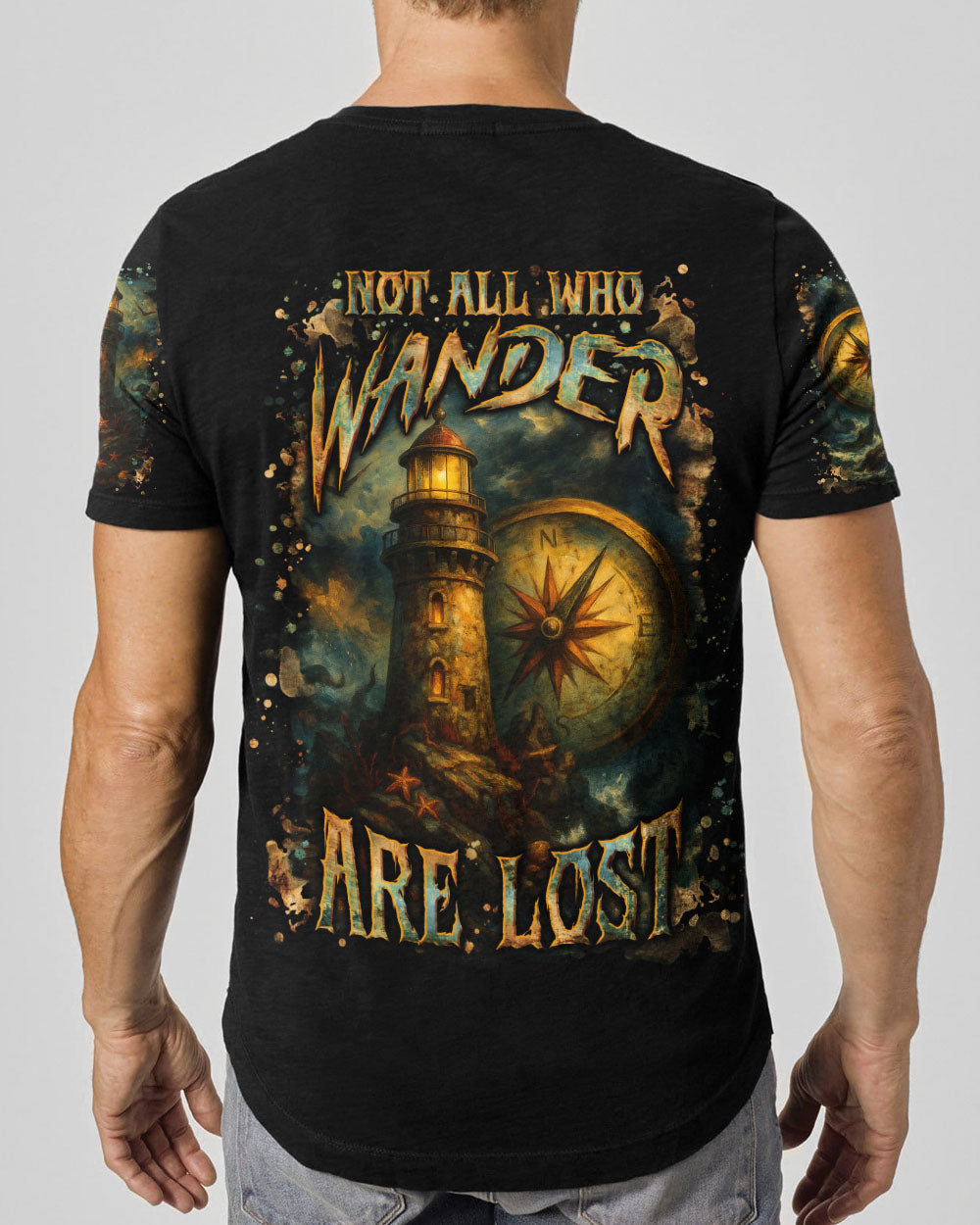 BLISSCORNERS NOT ALL WHO WANDER ARE LOST ALL OVER PRINT