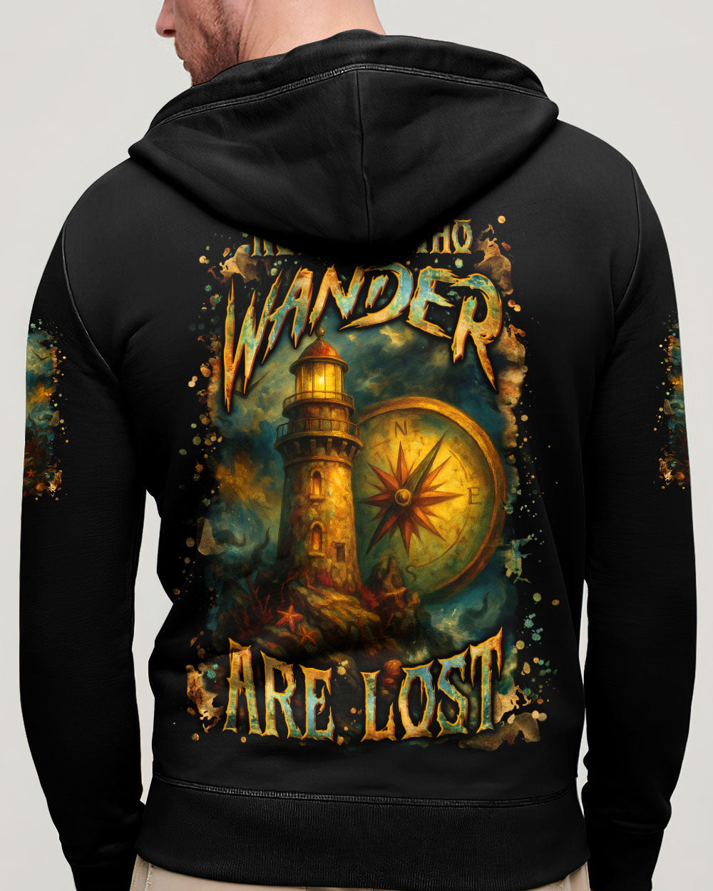 BLISSCORNERS NOT ALL WHO WANDER ARE LOST ALL OVER PRINT