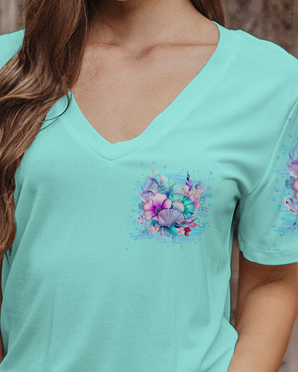 BLISSCORNERS SANDY TOES SALTY KISSES SEASHELL WISHES ALL OVER PRINT