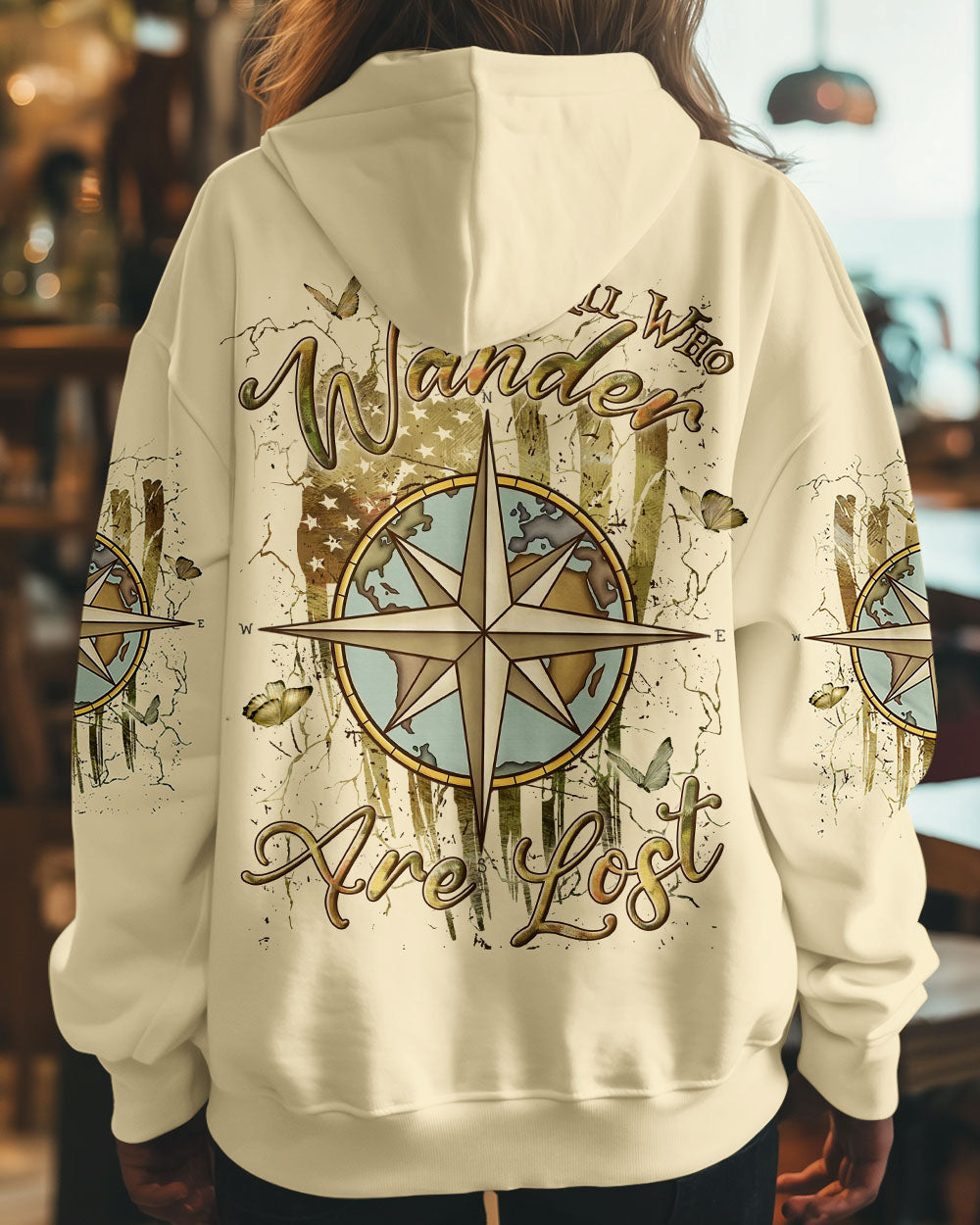 BLISSCORNERS NOT ALL WHO WANDER ARE LOST ALL OVER PRINT
