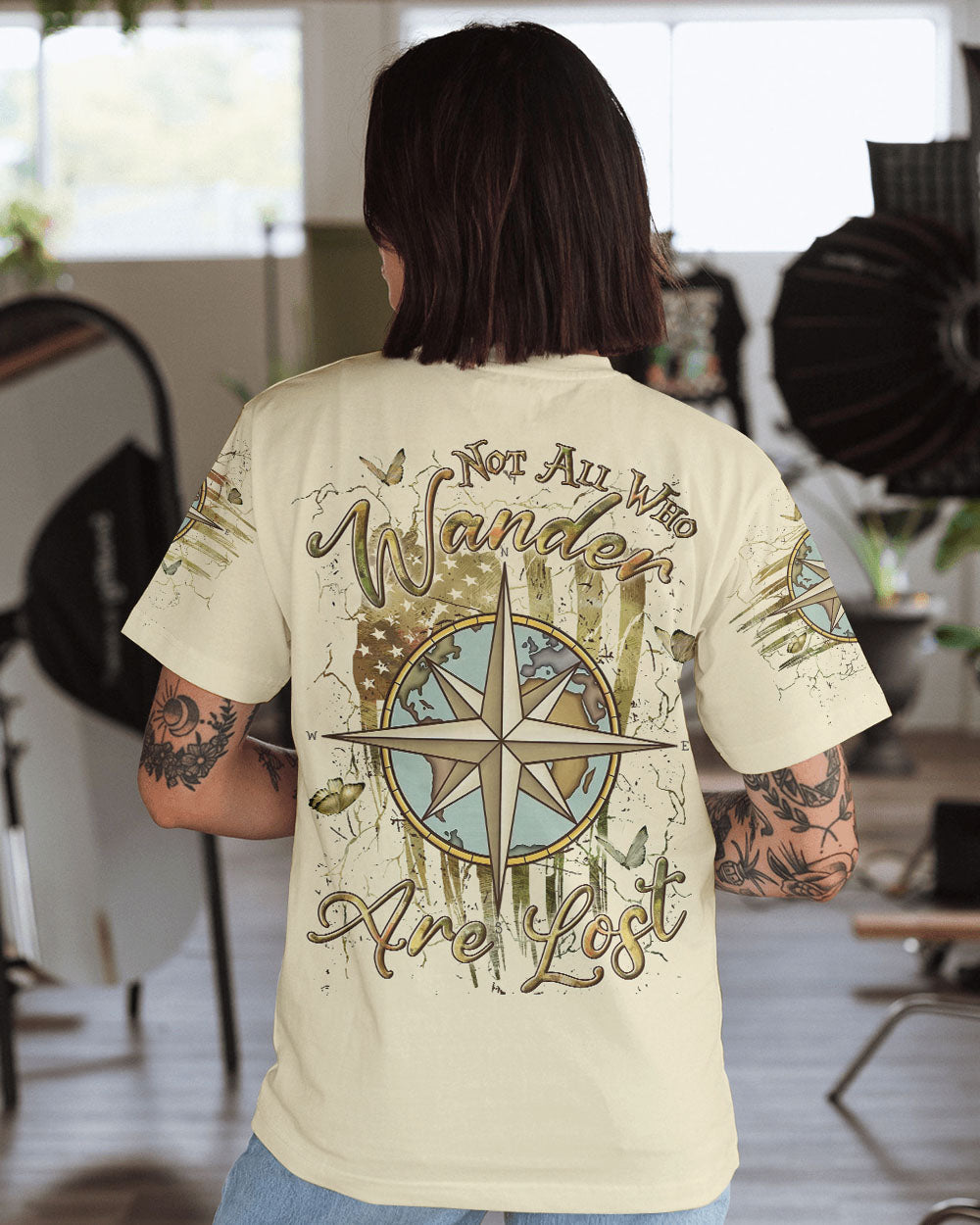 BLISSCORNERS NOT ALL WHO WANDER ARE LOST ALL OVER PRINT
