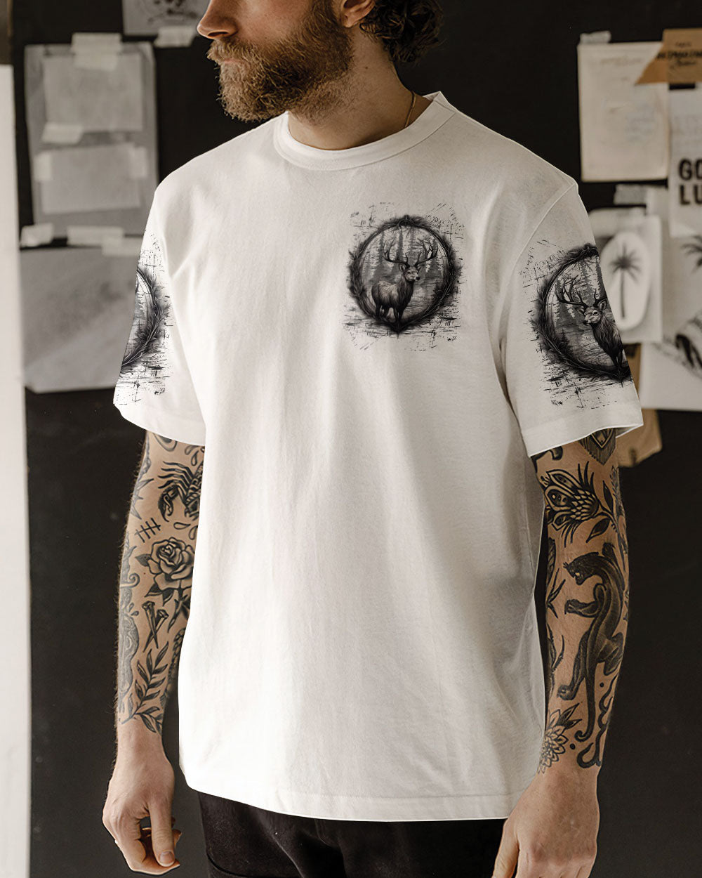 BLISSCORNERS AND INTO THE FOREST I GO ALL OVER PRINT