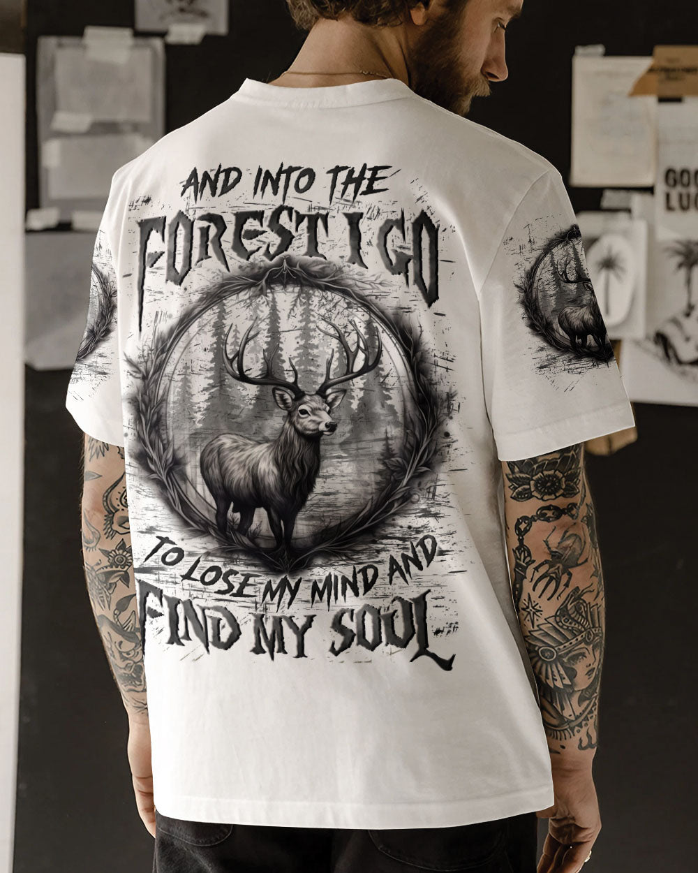 BLISSCORNERS AND INTO THE FOREST I GO ALL OVER PRINT