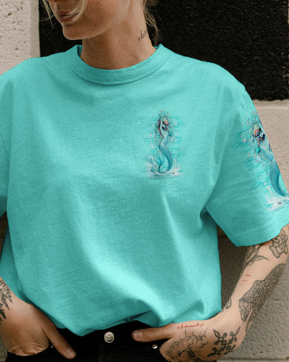 BLISSCORNERS SHE IS A MERMAID ALL OVER PRINT