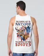 BLISSCORNERS THE CLOSER I GET TO NATURE DEER HUNTING ALL OVER PRINT