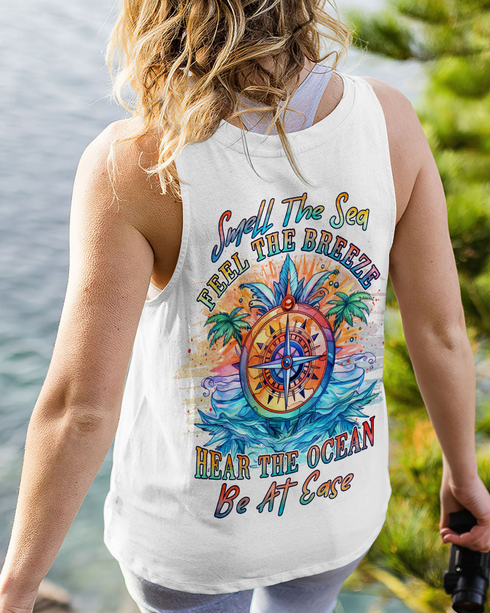 BLISSCORNERS SMELL THE SEA FEEL THE BREEZE ALL OVER PRINT