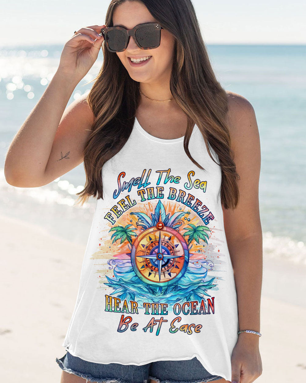 BLISSCORNERS SMELL THE SEA FEEL THE BREEZE ALL OVER PRINT