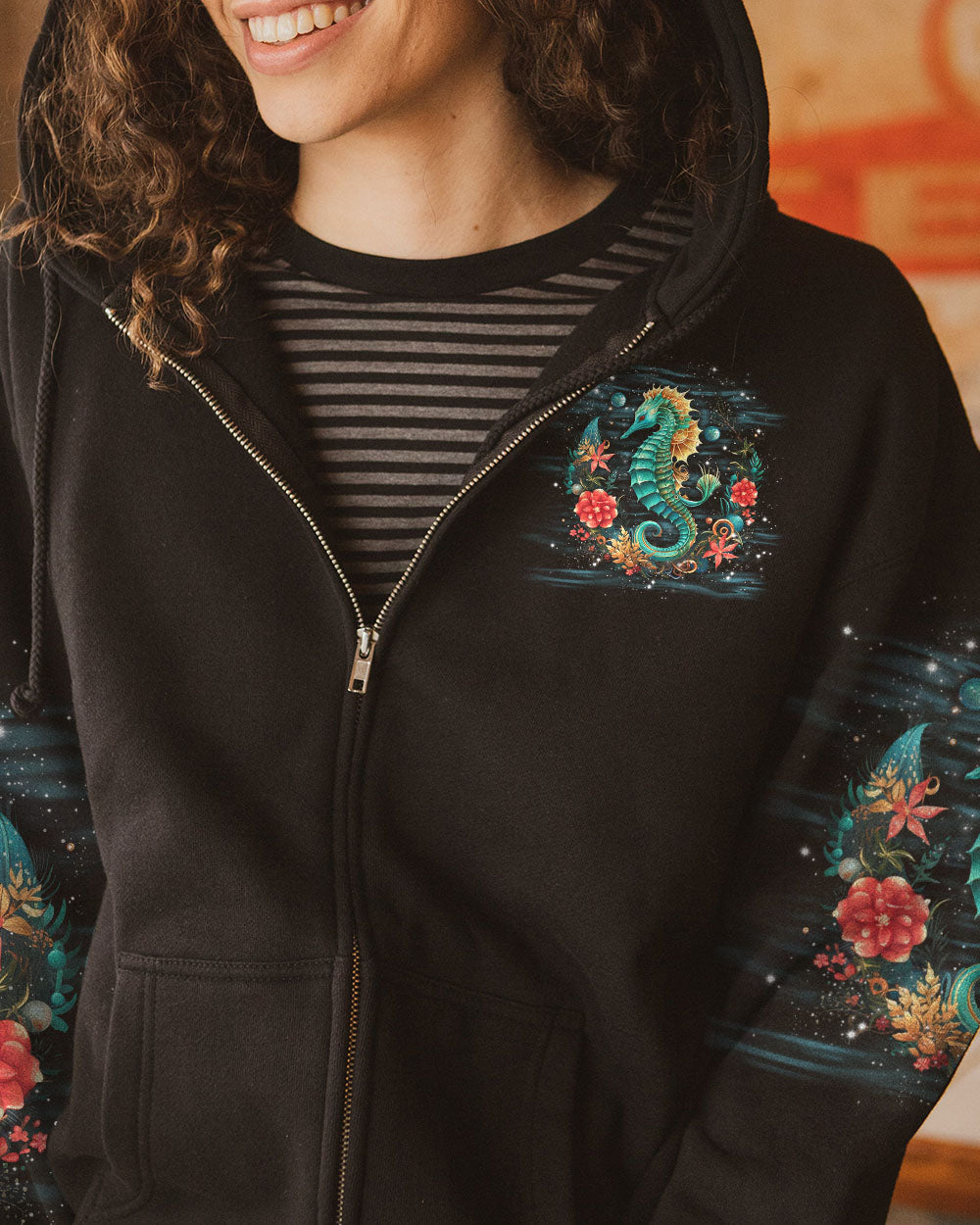 BLISSCORNERS INTO THE OCEAN SEAHORSE ALL OVER PRINT