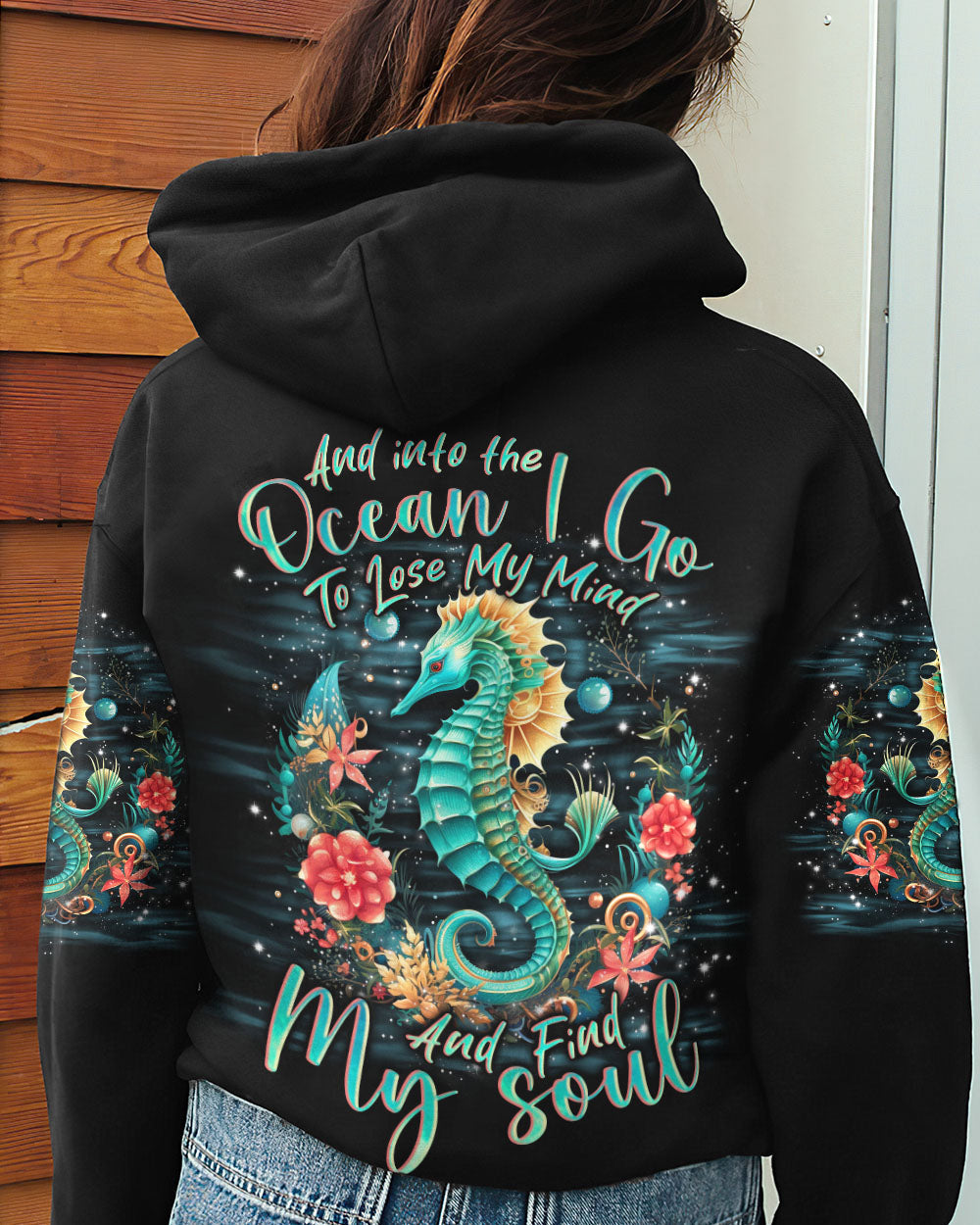 BLISSCORNERS INTO THE OCEAN SEAHORSE ALL OVER PRINT