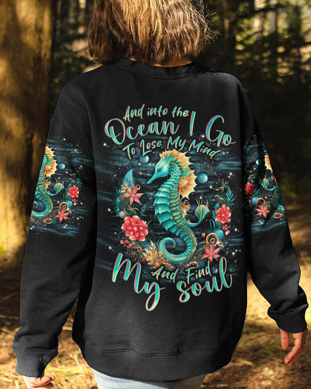 BLISSCORNERS INTO THE OCEAN SEAHORSE ALL OVER PRINT