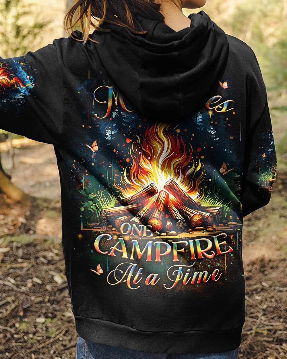 BLISSCORNERS MAKING MEMORIES ONE CAMPFIRE AT A TIME ALL OVER PRINT