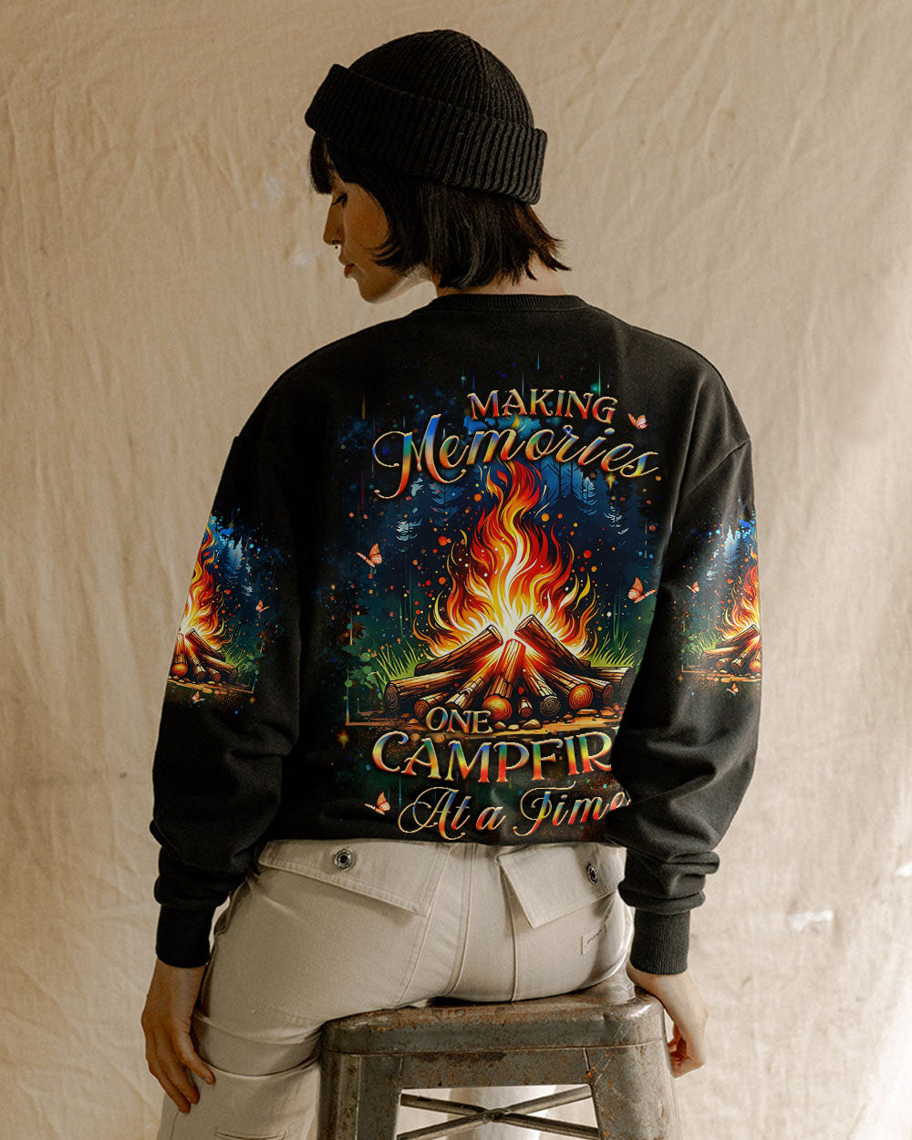 BLISSCORNERS MAKING MEMORIES ONE CAMPFIRE AT A TIME ALL OVER PRINT