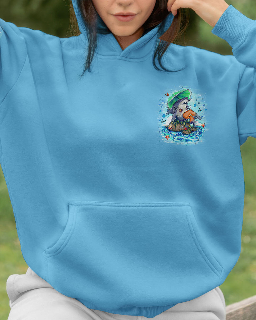 BLISSCORNERS SOME GIRLS ARE JUST BORN SHARK ALL OVER PRINT