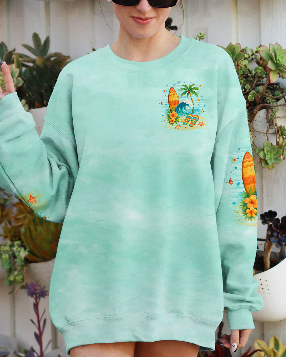 BLISSCORNERS MY HEART BEATS IN WAVES ALL OVER PRINT
