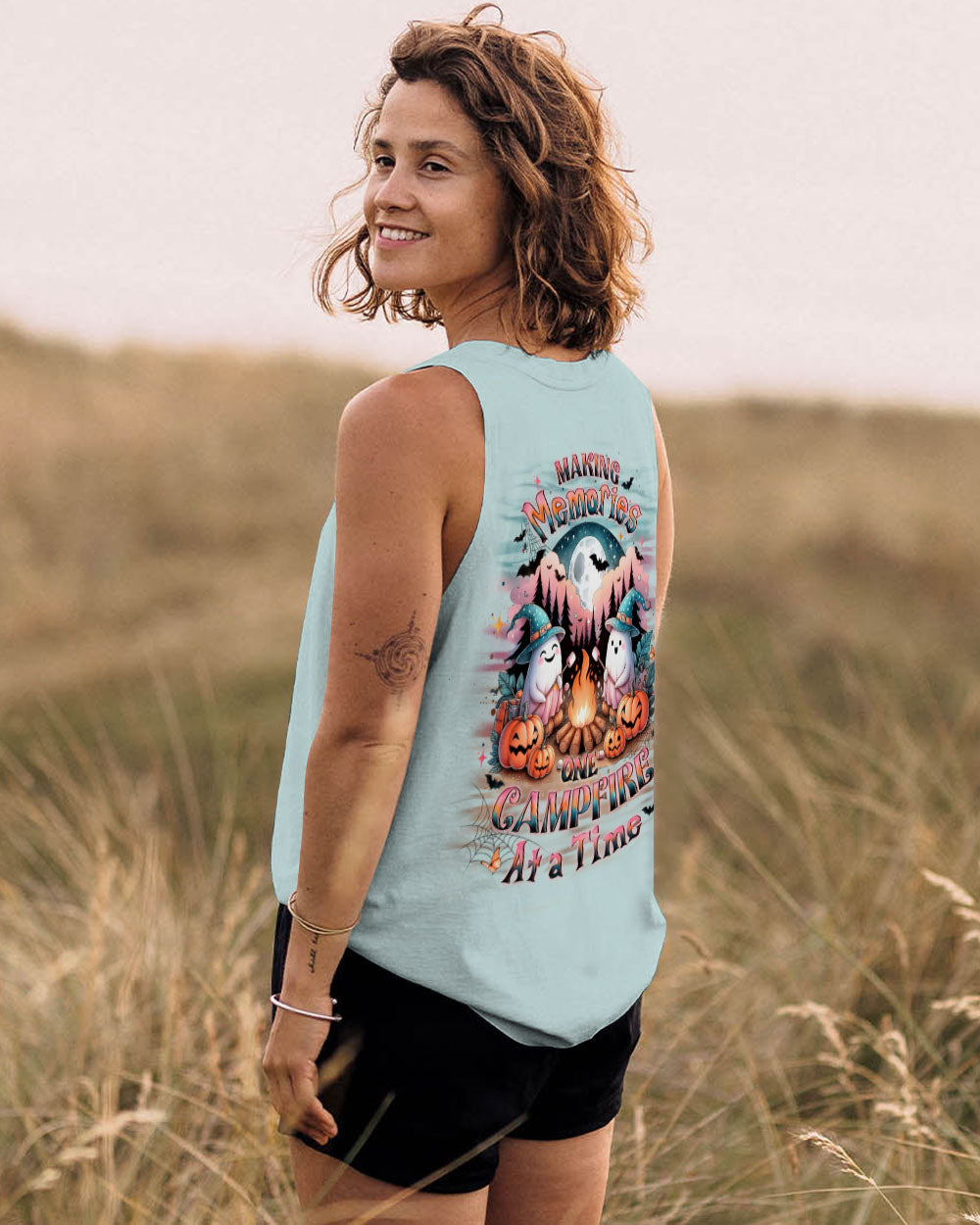 BLISSCORNERS MAKING MEMORIES ONE CAMPFIRE AT A TIME HALLOWEEN ALL OVER PRINT