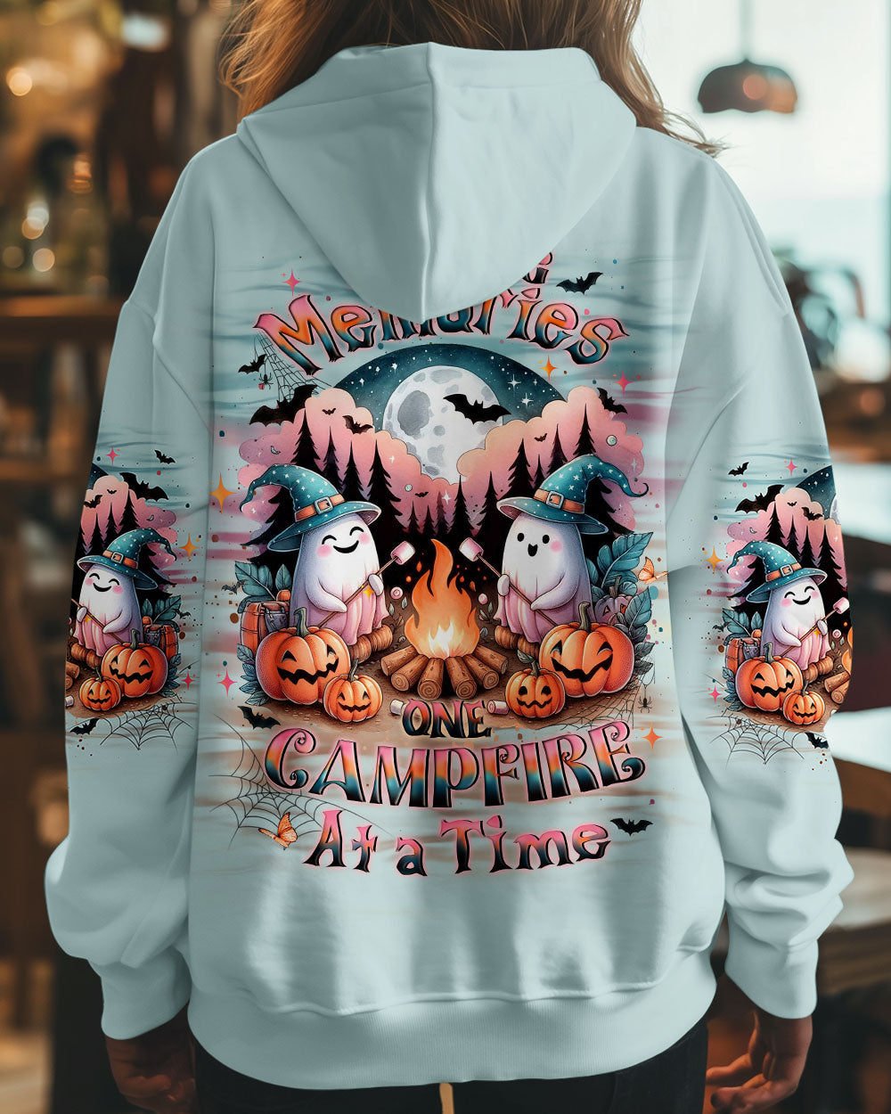 BLISSCORNERS MAKING MEMORIES ONE CAMPFIRE AT A TIME HALLOWEEN ALL OVER PRINT