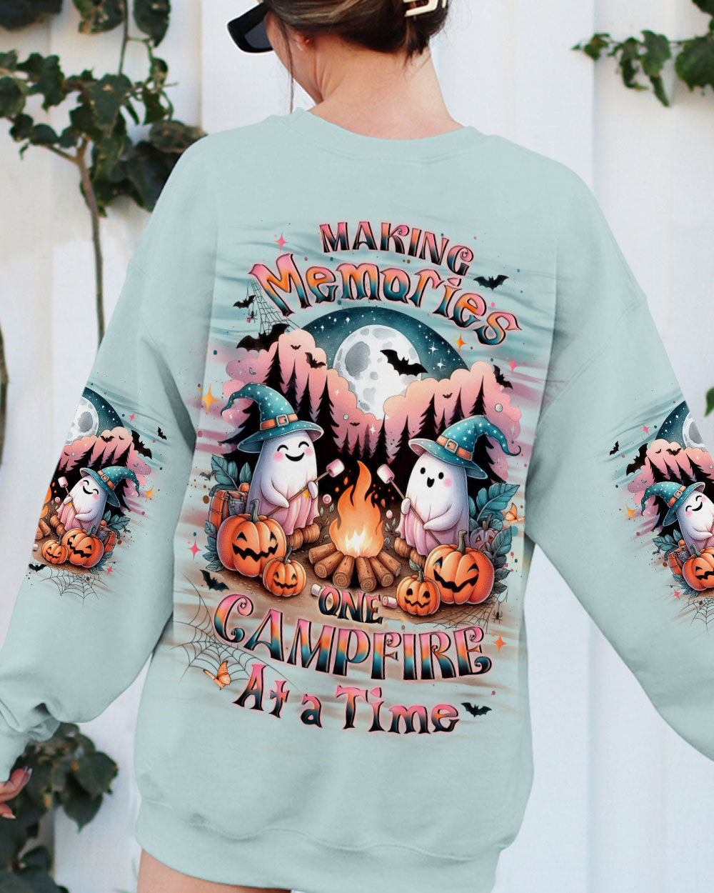 BLISSCORNERS MAKING MEMORIES ONE CAMPFIRE AT A TIME HALLOWEEN ALL OVER PRINT