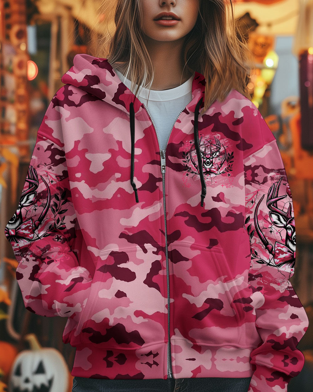 BLISSCORNERS PRETTY IN PINK HUNTING ALL OVER PRINT