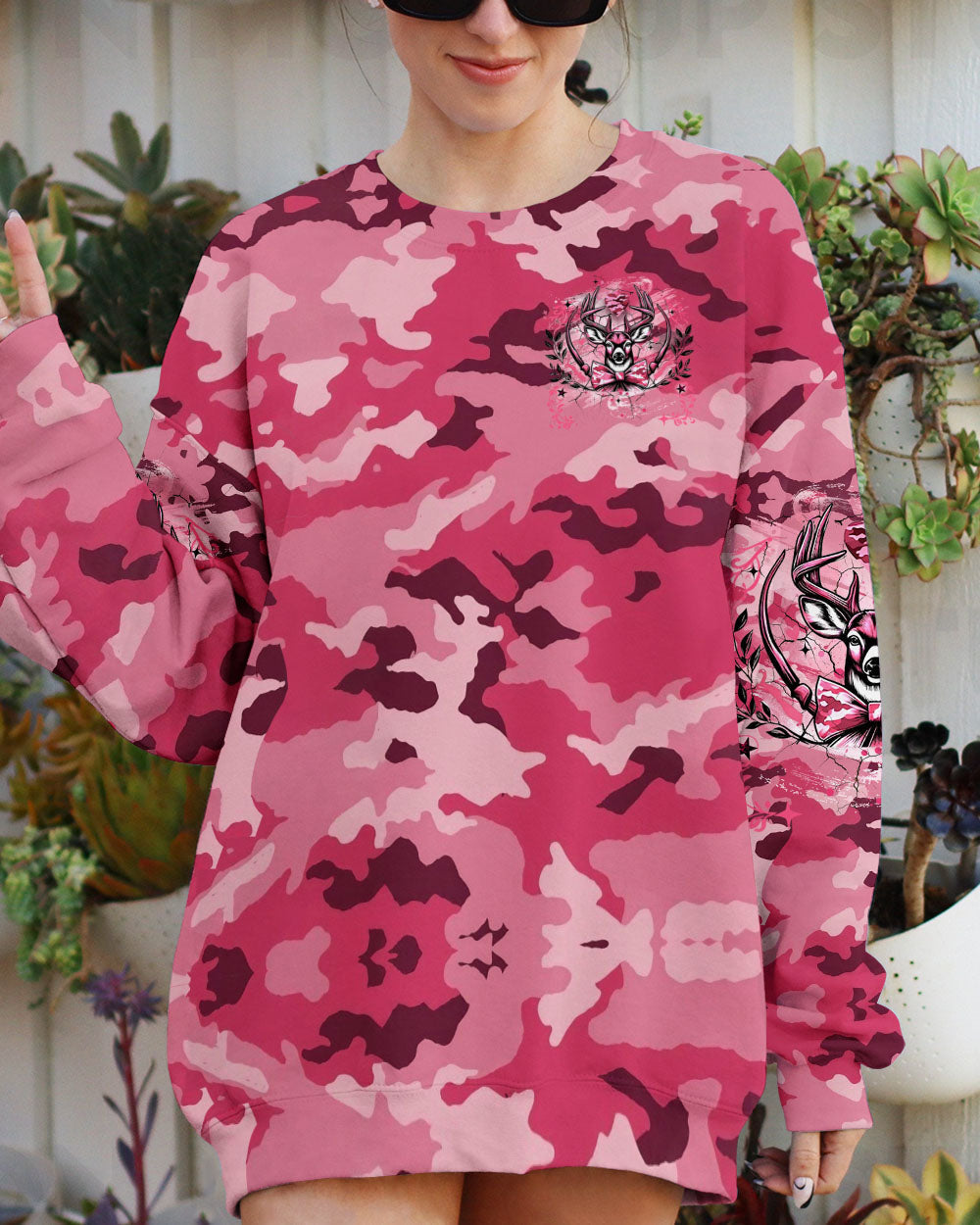BLISSCORNERS PRETTY IN PINK HUNTING ALL OVER PRINT