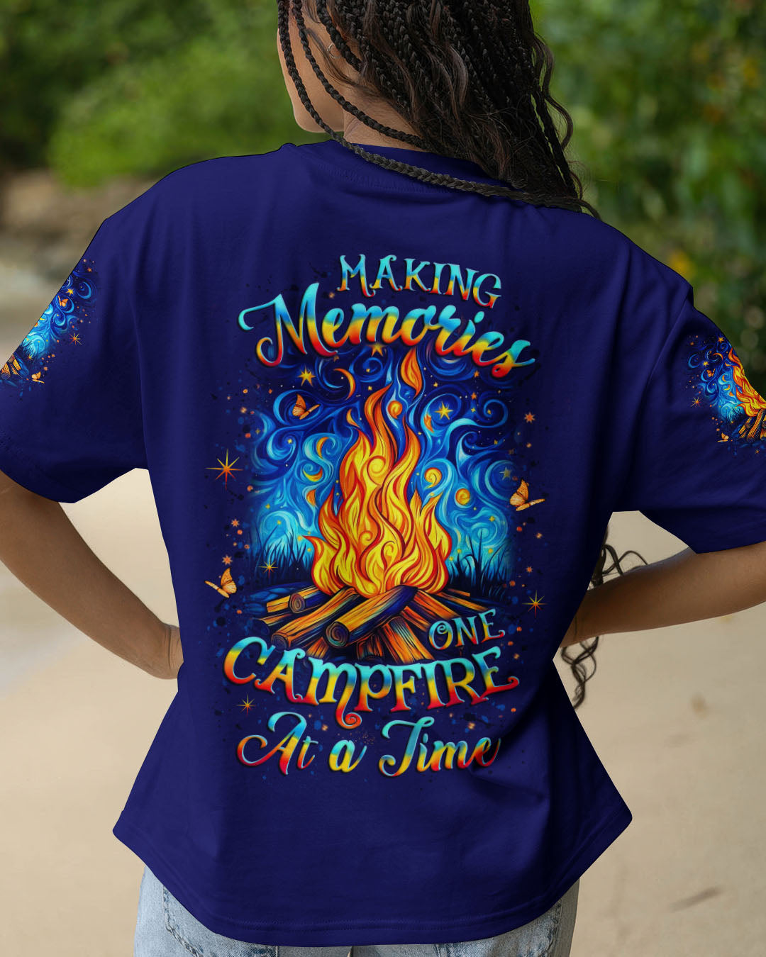 BLISSCORNERS MAKING MEMORIES ONE CAMPFIRE AT A TIME ALL OVER PRINT