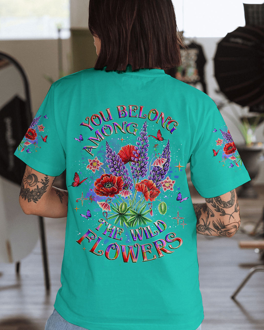 BLISSCORNERS YOU BELONG THE WILDFLOWERS ALL OVER PRINT