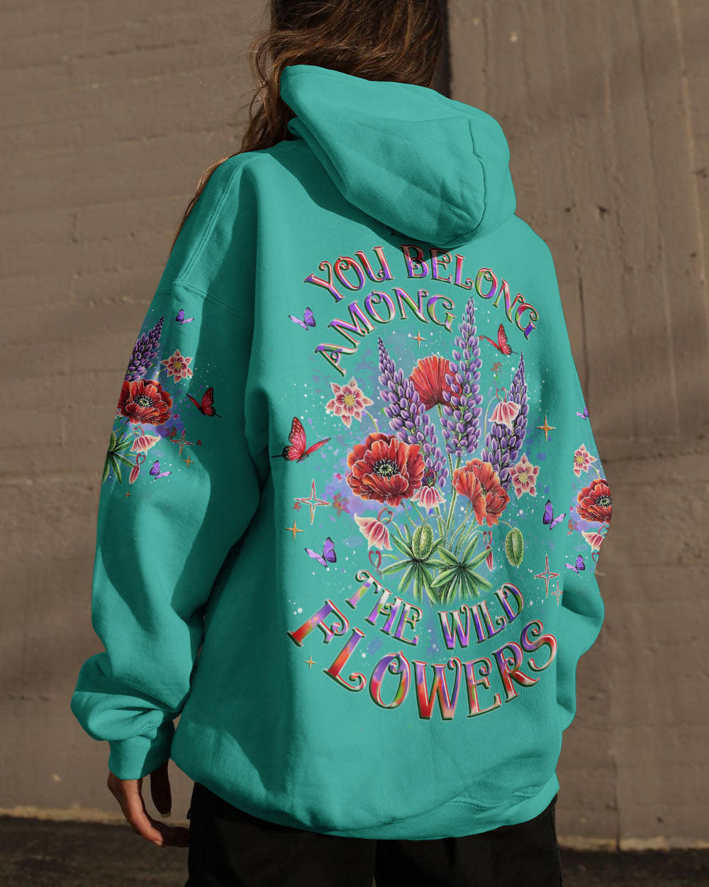 BLISSCORNERS YOU BELONG THE WILDFLOWERS ALL OVER PRINT