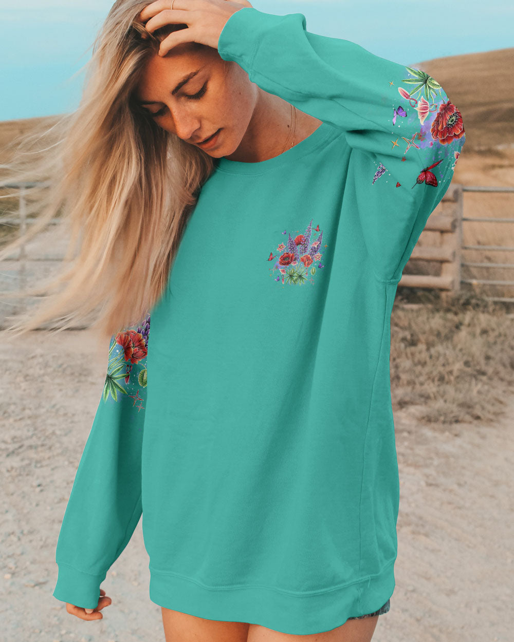 BLISSCORNERS YOU BELONG THE WILDFLOWERS ALL OVER PRINT