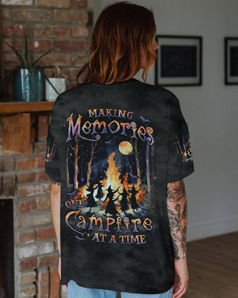 BLISSCORNERS MAKING MEMORIES ONE CAMPFIRE HALLOWEEN ALL OVER PRINT