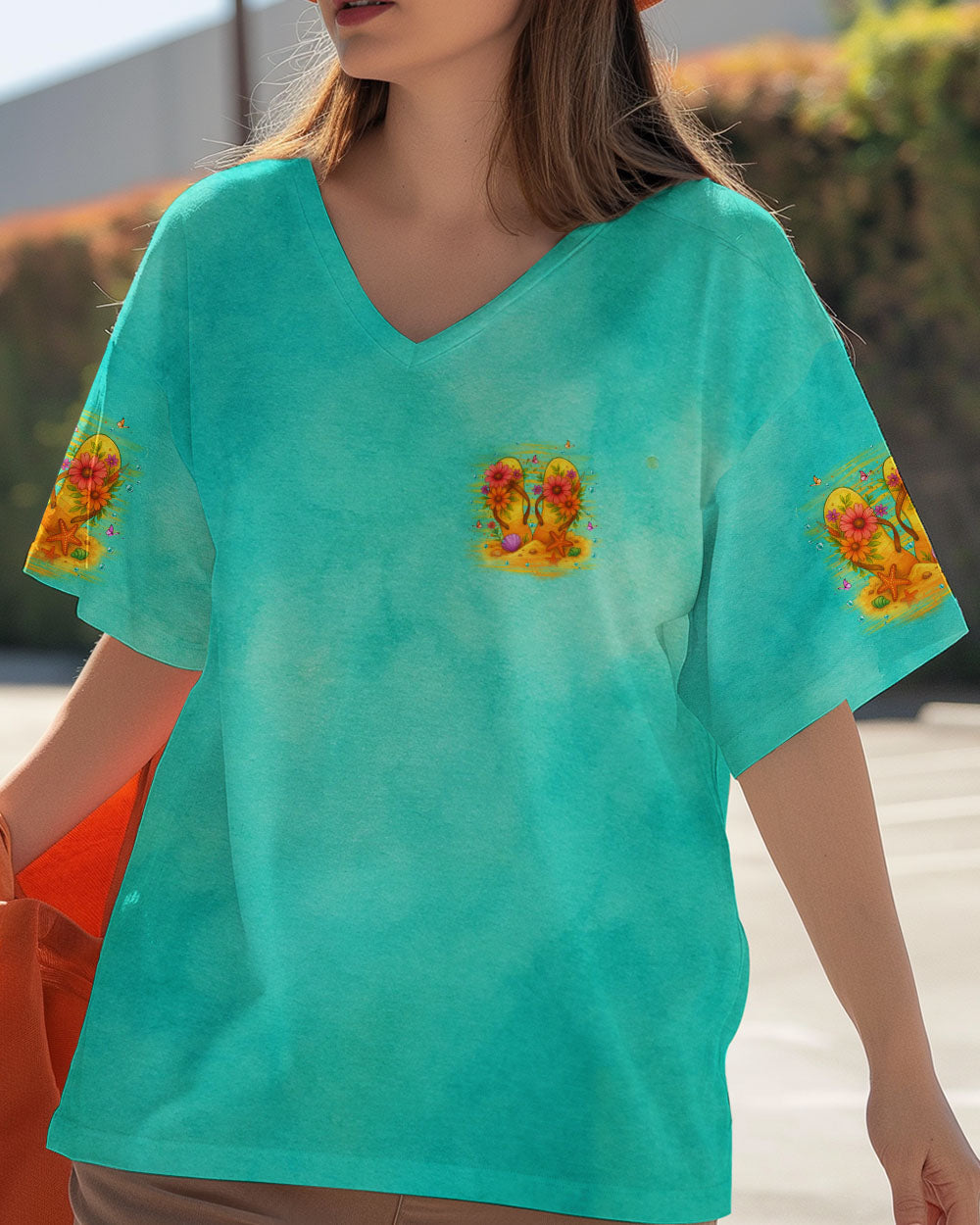 BLISSCORNERS LIFE IS BETTER IN FLIP-FLOPS AND SANDY TOES ALL OVER PRINT