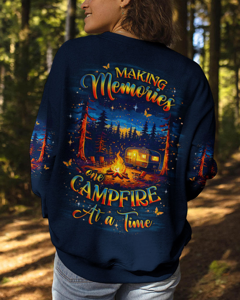 BLISSCORNERS MAKING MEMORIES ONE CAMPFIRE AT A TIME ALL OVER PRINT