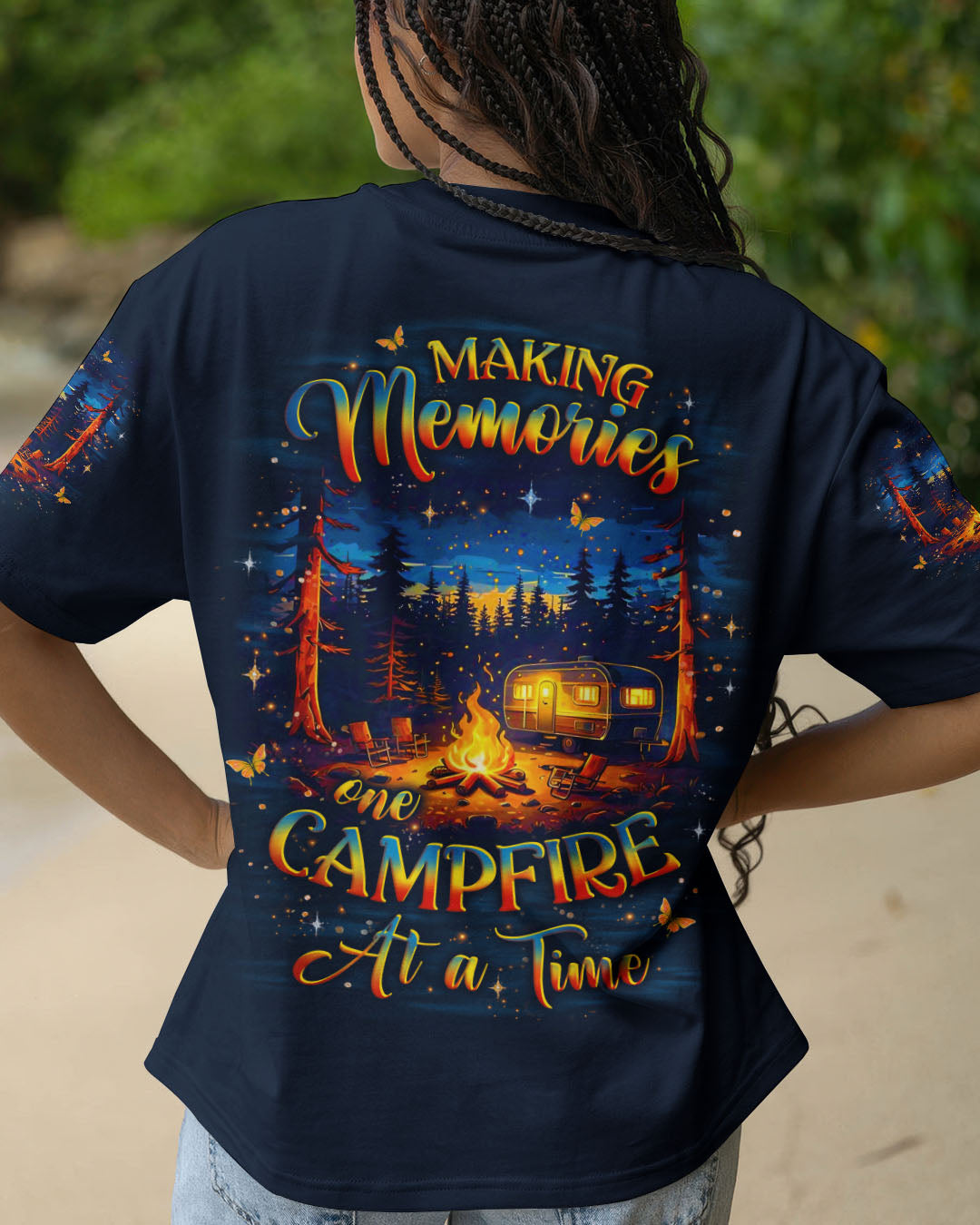 BLISSCORNERS MAKING MEMORIES ONE CAMPFIRE AT A TIME ALL OVER PRINT