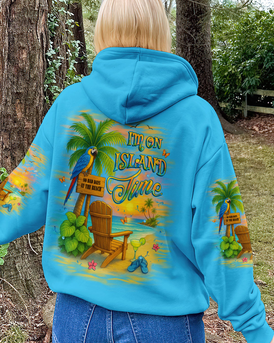 BLISSCORNERS I'M ON ISLAND TIME ALL OVER PRINT
