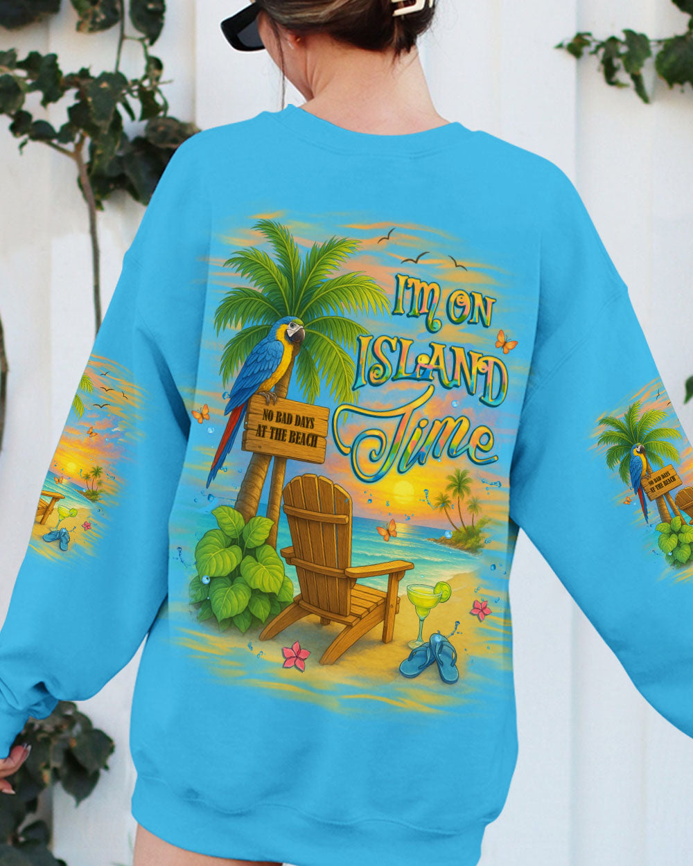 BLISSCORNERS I'M ON ISLAND TIME ALL OVER PRINT