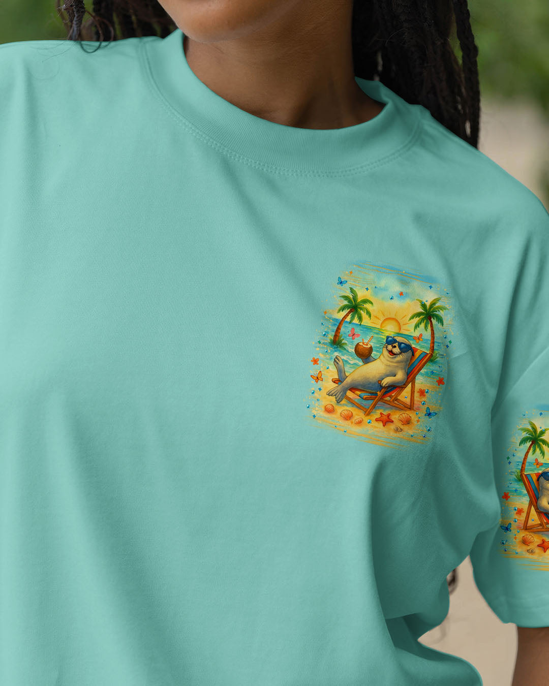 BLISSCORNERS CHILL MODE ACTIVATED SEAL ALL OVER PRINT