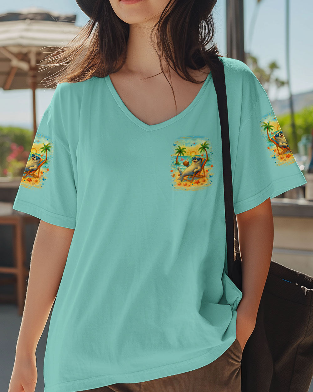 BLISSCORNERS CHILL MODE ACTIVATED SEAL ALL OVER PRINT