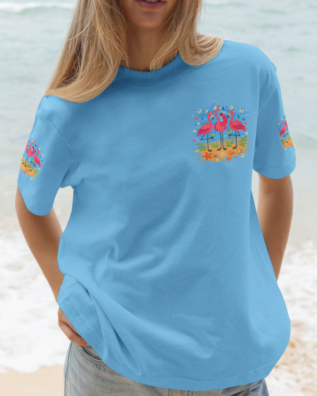 BLISSCORNERS GIRLS NIGHT OUT FLAMINGO ALL OVER PRINT