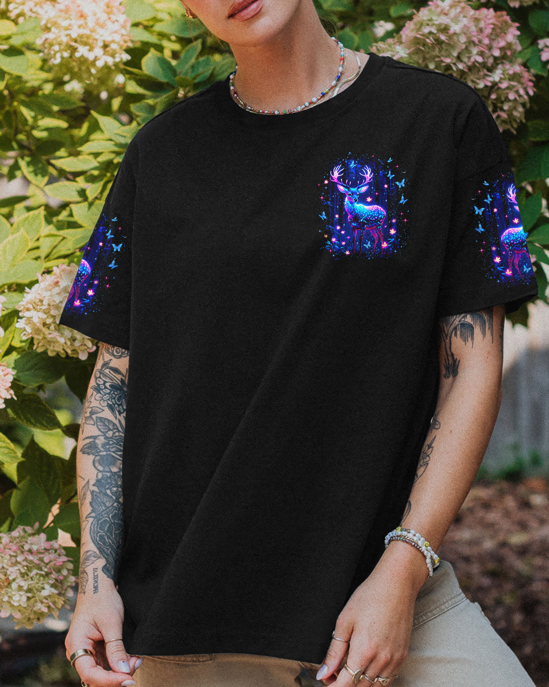 BLISSCORNERS THE CLOSER I GET TO NATURE DEER ALL OVER PRINT