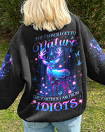 BLISSCORNERS THE CLOSER I GET TO NATURE DEER ALL OVER PRINT