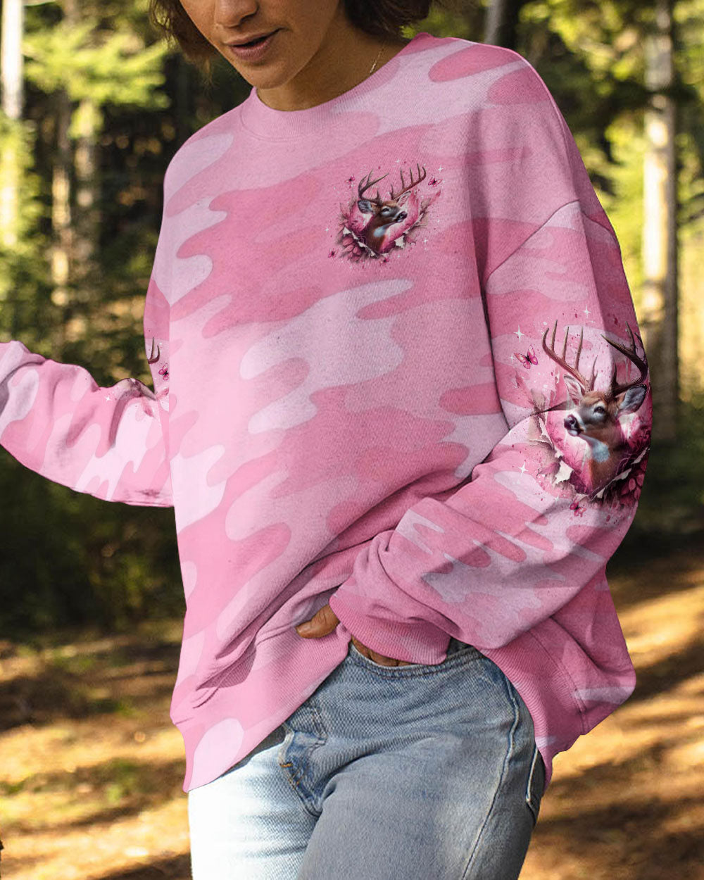 BLISSCORNERS THE CLOSER I GET TO NATURE DEER ALL OVER PRINT