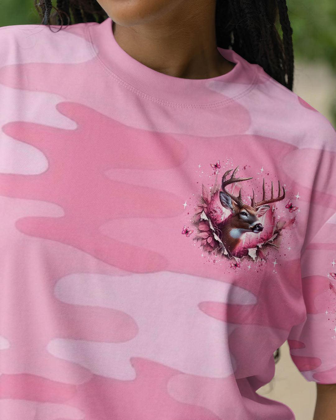 BLISSCORNERS THE CLOSER I GET TO NATURE DEER ALL OVER PRINT