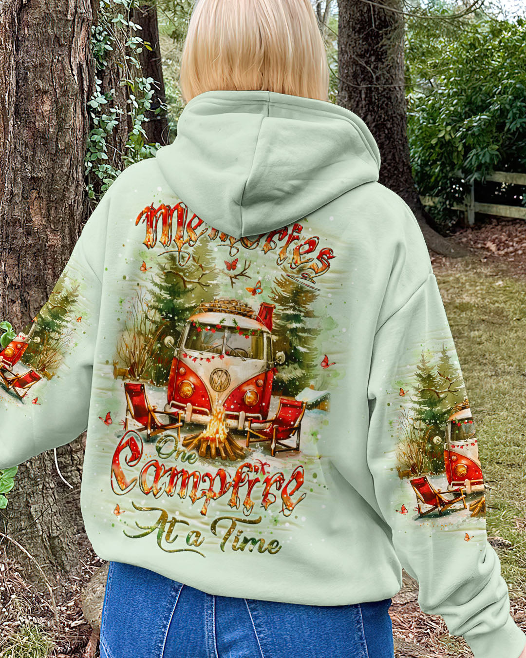 BLISSCORNERS MAKING MEMORIES ONE CAMPFIRE AT A TIME CHRISTMAS ALL OVER PRINT