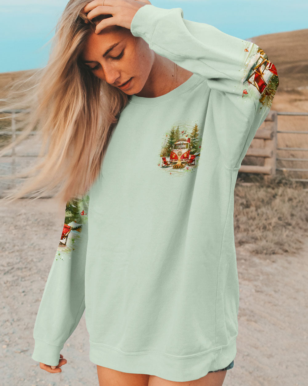 BLISSCORNERS MAKING MEMORIES ONE CAMPFIRE AT A TIME CHRISTMAS ALL OVER PRINT