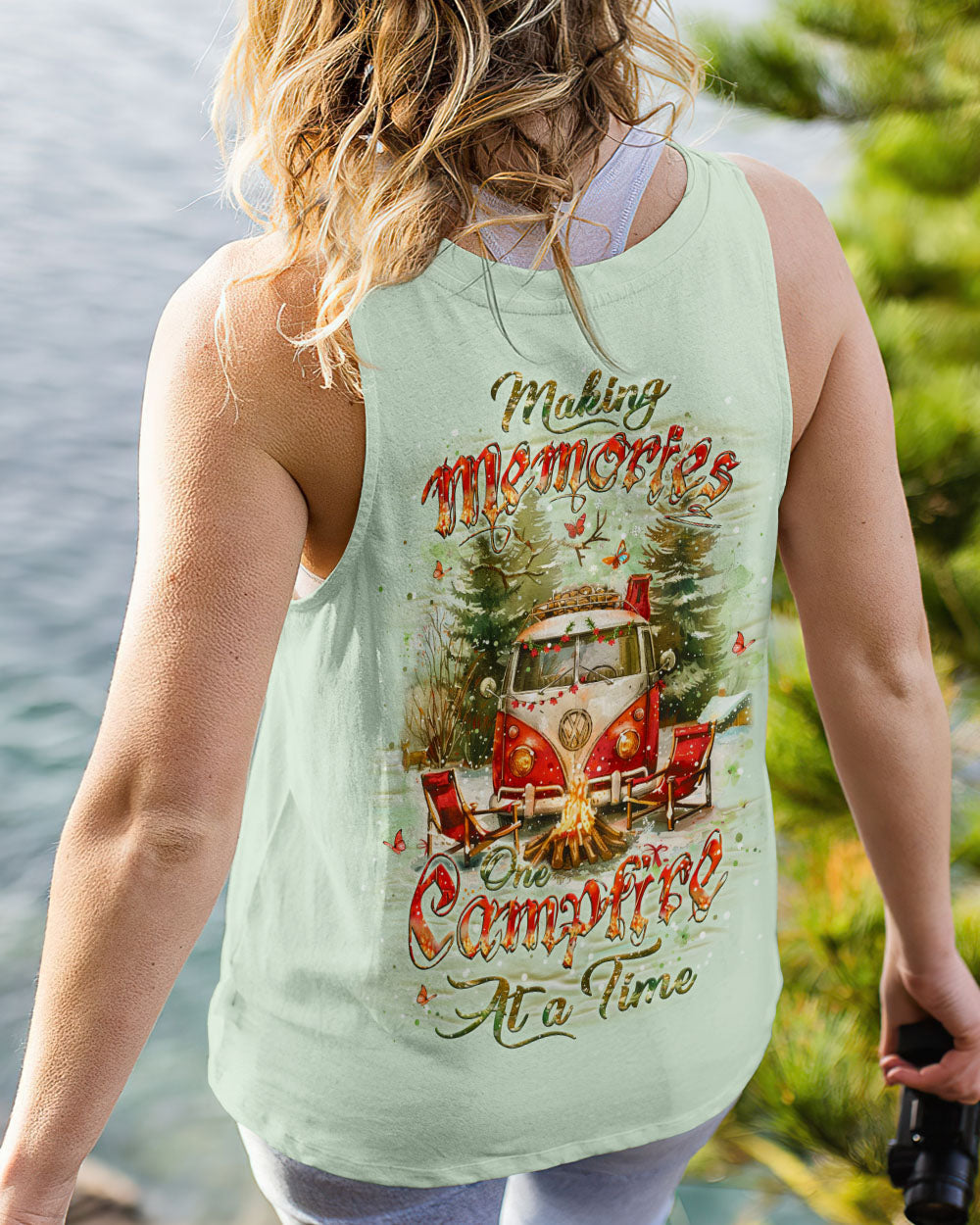BLISSCORNERS MAKING MEMORIES ONE CAMPFIRE AT A TIME CHRISTMAS ALL OVER PRINT