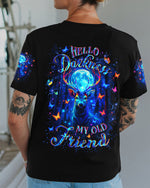 BLISSCORNERS HELLO DARKNESS MY OLD FRIEND DEER ALL OVER PRINT