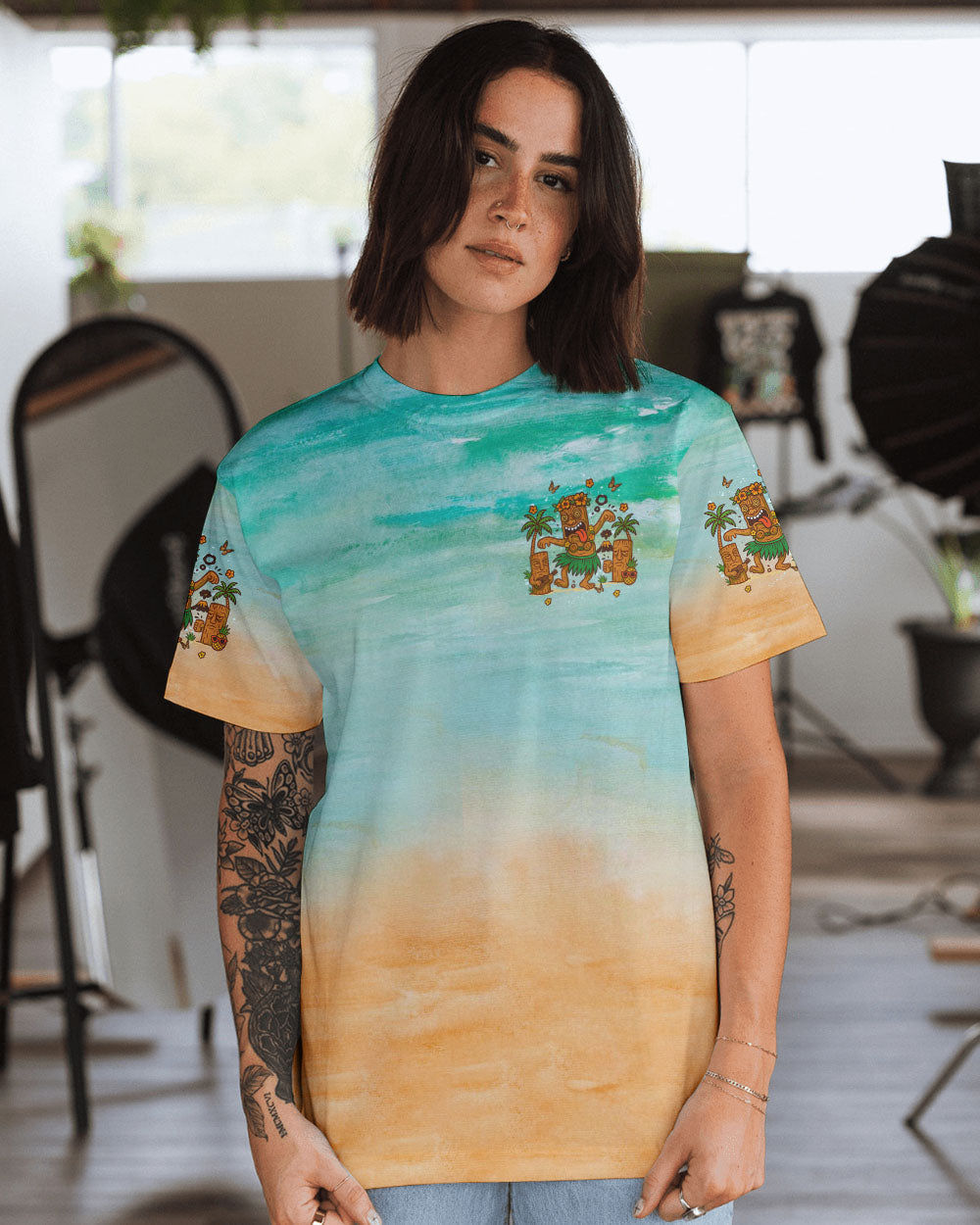 BLISSCORNERS TIKI ME DRUNK I'M HOME ALL OVER PRINT
