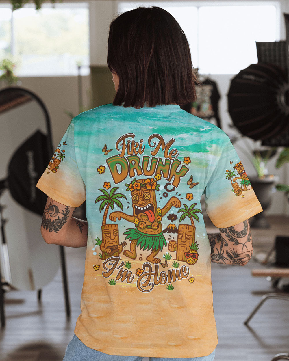 BLISSCORNERS TIKI ME DRUNK I'M HOME ALL OVER PRINT